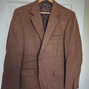 Custom-made patterned brown sport coat